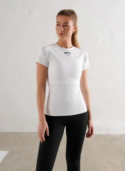 T-skjorter|Trenings-T-shirts^AIM’N Edge Core Short Sleeve White