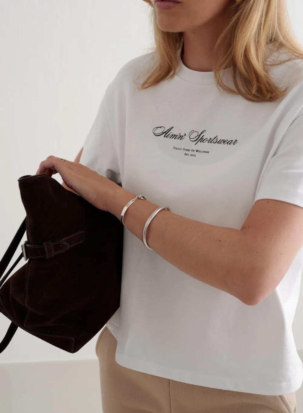 T-skjorter|T-shirts Til Hverdags^AIM’N Heritage Boxy T-shirt White