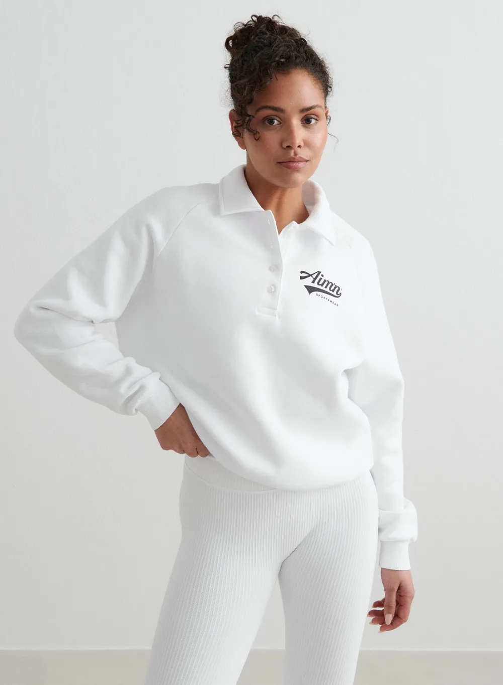 Sweatshirts|Gensere^AIM’N Pitch Polo Sweatshirt White