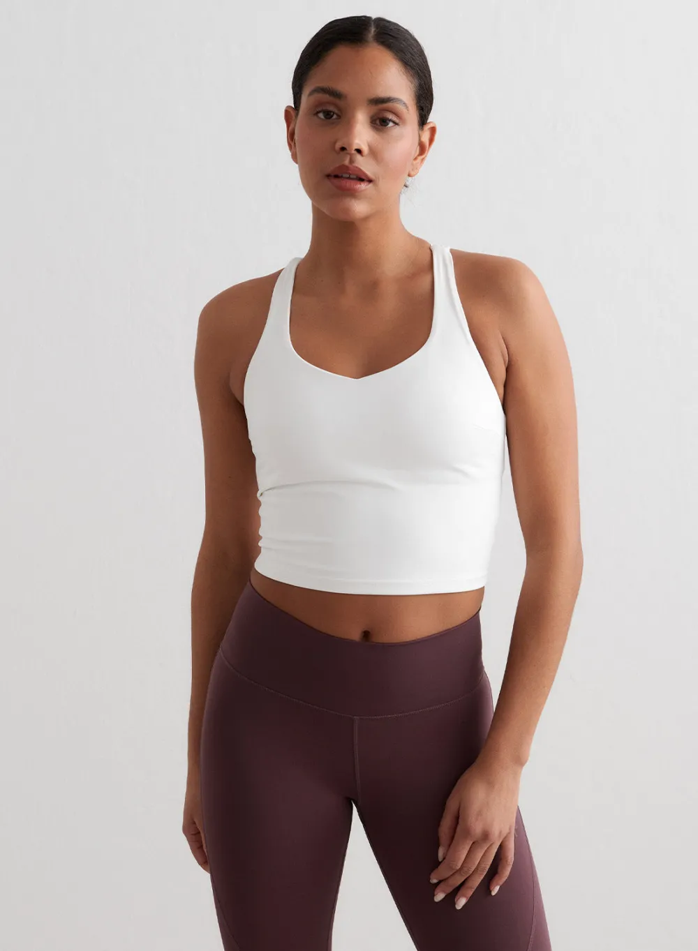 Strap Bras|Tank Tops Og Trenings Tank Tops^AIM’N Sculpting Strappy Bralette White