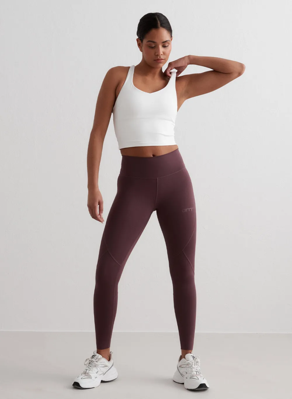 Strap Bras|Tank Tops Og Trenings Tank Tops^AIM’N Sculpting Strappy Bralette White