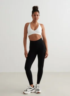 Seamless Sports Bras^AIM’N Shape Seamless Cross Back Bra White