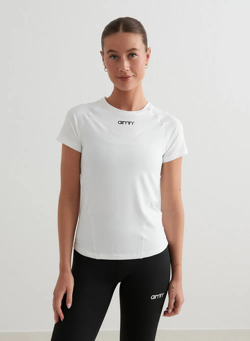 T-skjorter|Trenings-T-shirts^AIM’N Soft Basic Short Sleeve White