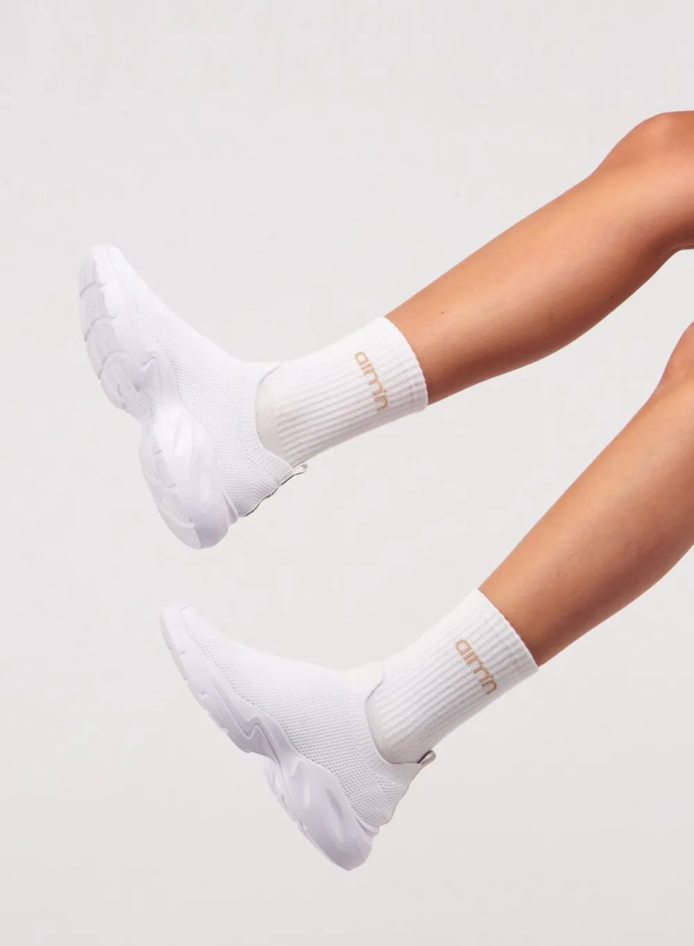 Sokker^AIM’N White/Beige/Macchiato Aim'n Logo Socks 3-Pack white /beige /macchiato